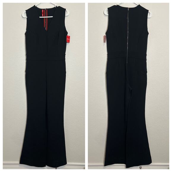 SPANX Perfect Sleeveless Jumpsuit Black Sz Small - Picture 1 of 7